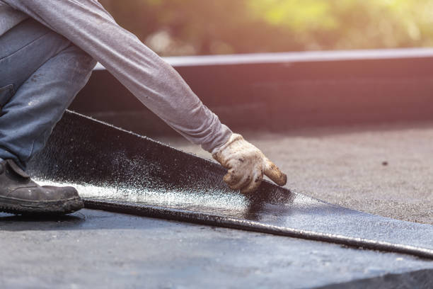 Professional Waterproofing technician working in Rockville, IN